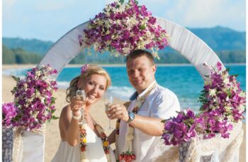 Свадебная церемония на пляже фото №7