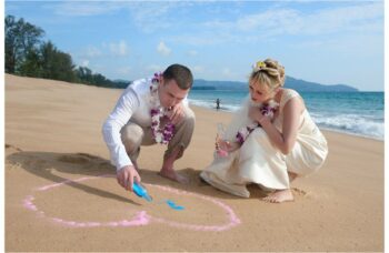 Свадебная церемония на пляже фото №18