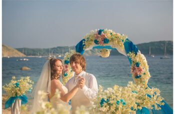 Свадебная церемония на пляже фото №16
